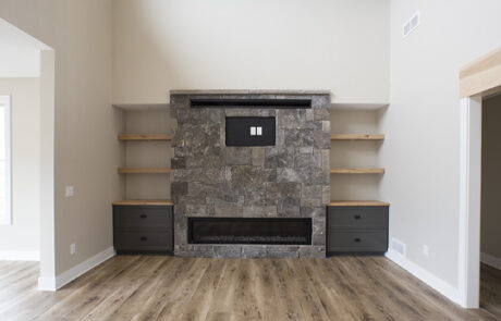 Acreage Home Custom Fireplace