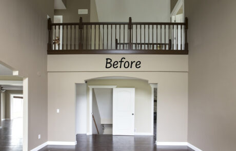 Acreage Home Remodel Interior Catwalk Before