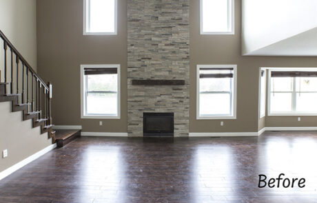 Acreage Home Remodel Interior Main Level Before