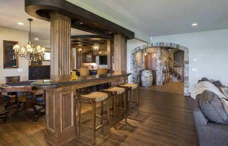 basement-bar-and-poker-table Basement Bar and Poker Table