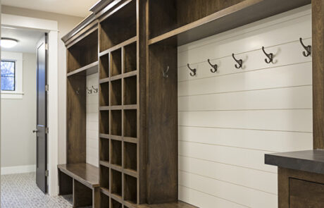 Custom Acreage Minnesota Mudroom Built Ins