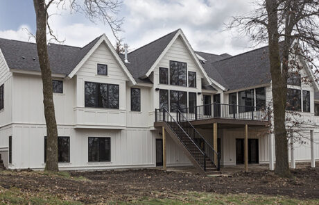 Custom Home Acreage Minnesota Rear Exterior
