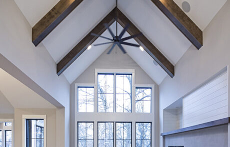 Custom Home Acreage Minnesota Wood Beam Detail