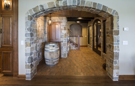 minnesota-basement-hallway-to-wine-cellar Minnesota Basement Hallway to Wine Cellar
